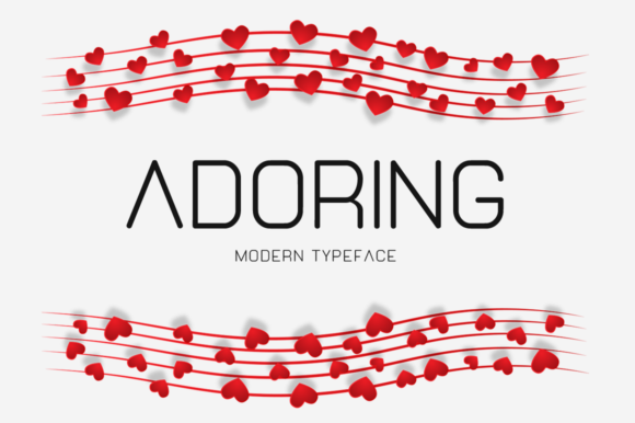 Adoring Font: A Playful Display Typeface for Modern Marketing