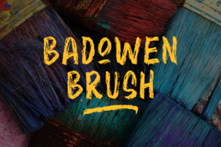 Badowen Brush: The Display Font That Elevates Campaign Creatives
