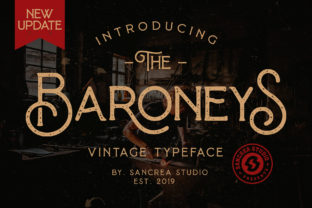 Baroneys Font: A Vintage Display Typeface for Memorable Branding