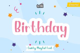 Birthday Font: A Whimsical Typeface for Editorial Design