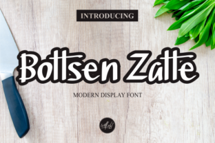 Bottsen Zatte: A Bold Display Font for Small Business Branding