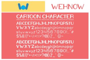 Cartoon Character Font for Creative Makers and Shop Owners
