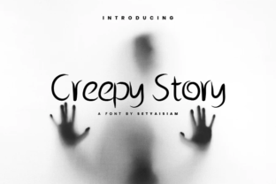 Creepy Story Font for Spooky Branding and Display Designs
