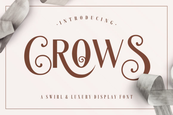 Crows Font: A Playful and Sophisticated Typeface for Editorial Design