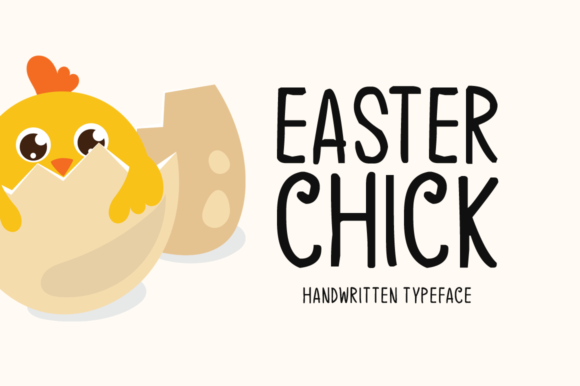 Easter Chick Font: A Playful Display Typeface for Digital Design