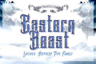 Eastern Beast Font: A Distressed Display Masterpiece