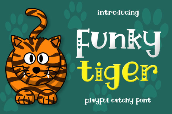 Funky Tiger Font: A Romantic Display Typeface for Creative Projects