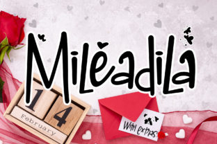 Mileadila Font for Romantic Branding and Display Projects