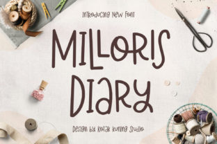 Milloris Diary: A Playful Display Font for Creative Projects