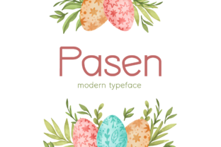 Pasen Font: A Whimsical Display Typeface for Creative Makers