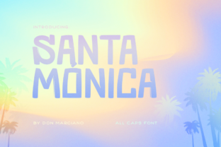 Santa Monica Display Font for Editorial Design