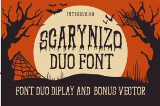Scarynizo Font: Creepy Display Typography for Crafters