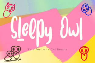 Sleepy Owl Font for Small Business Branding