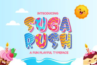 Suga Rush: A Playful Display Font for Engaging Editorial Design