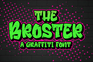 The Broster Display Font for Creative Product Makers