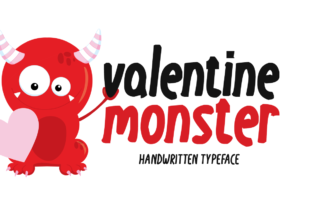 Valentine Monster: A Playful Handwritten Font for Makers
