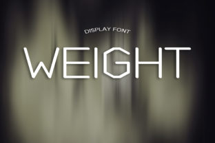 Weight Font: A Display Typeface for Makers and Creators