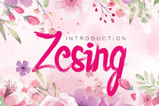 Zesing Font: A Script Typeface for Romantic and Versatile Campaigns